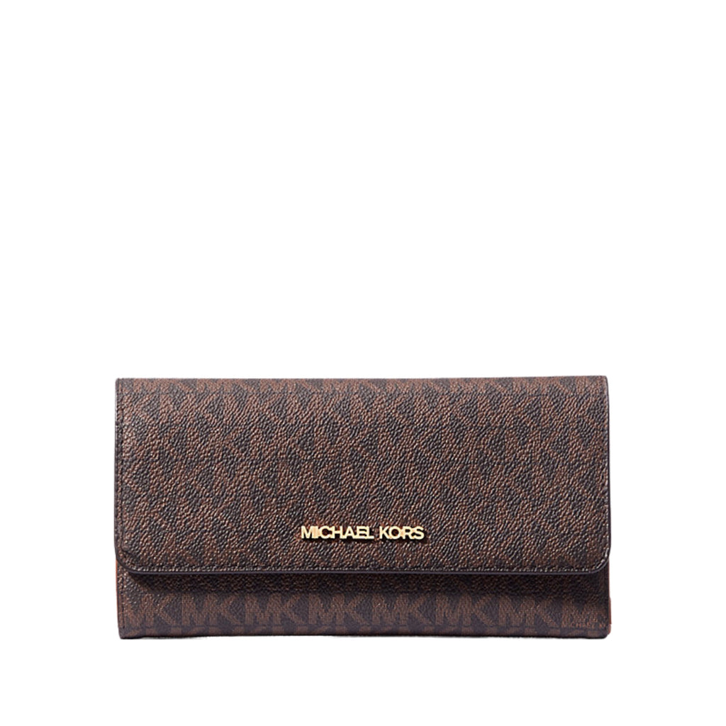 Michael Kors Jet Set Large Signature Logo Tri-Fold Wallet | Lebanon