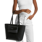MICHAEL KORS  Jet Set Large 2-in-1 Pebbled Leather Tote Bag