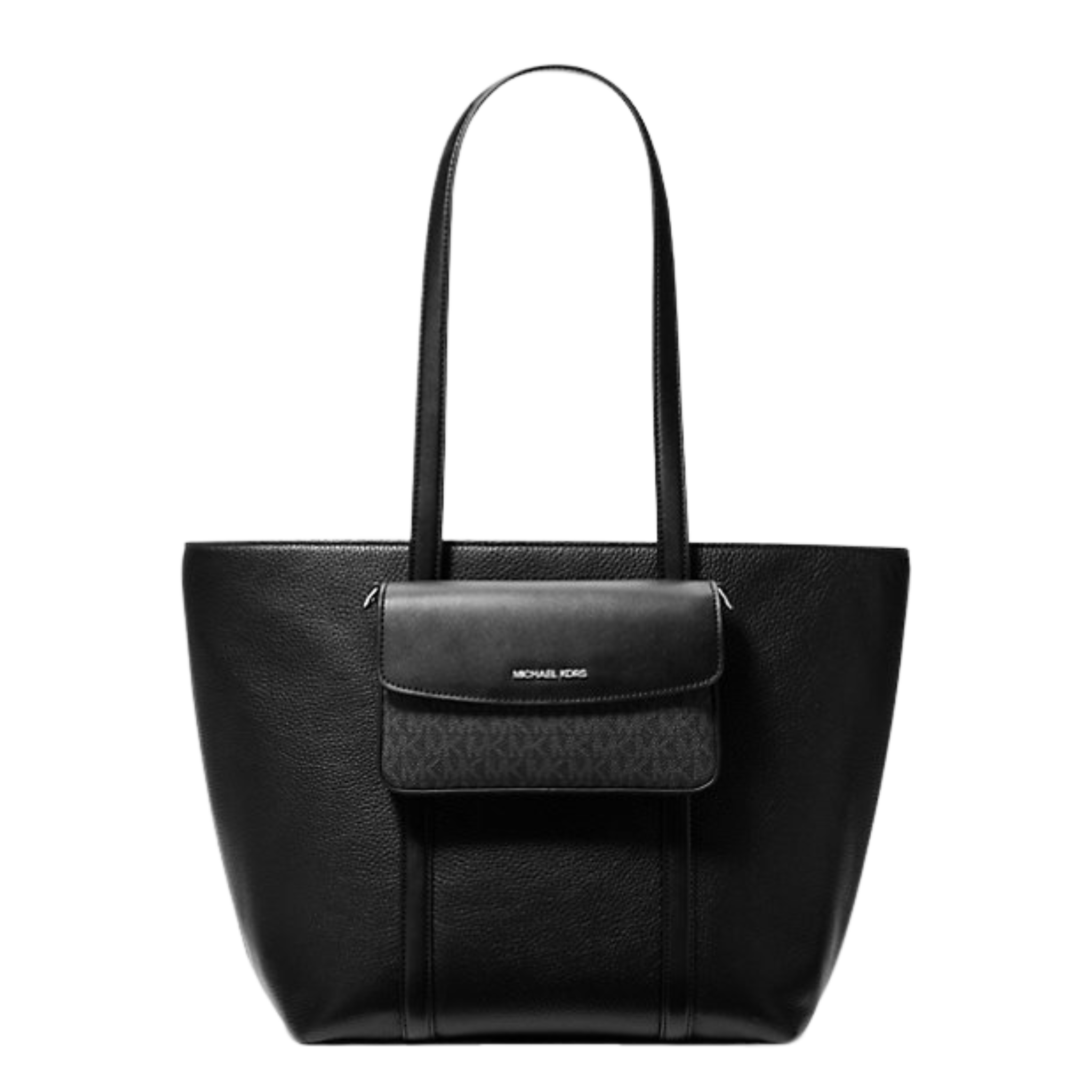 MICHAEL KORS  Jet Set Large 2-in-1 Pebbled Leather Tote Bag