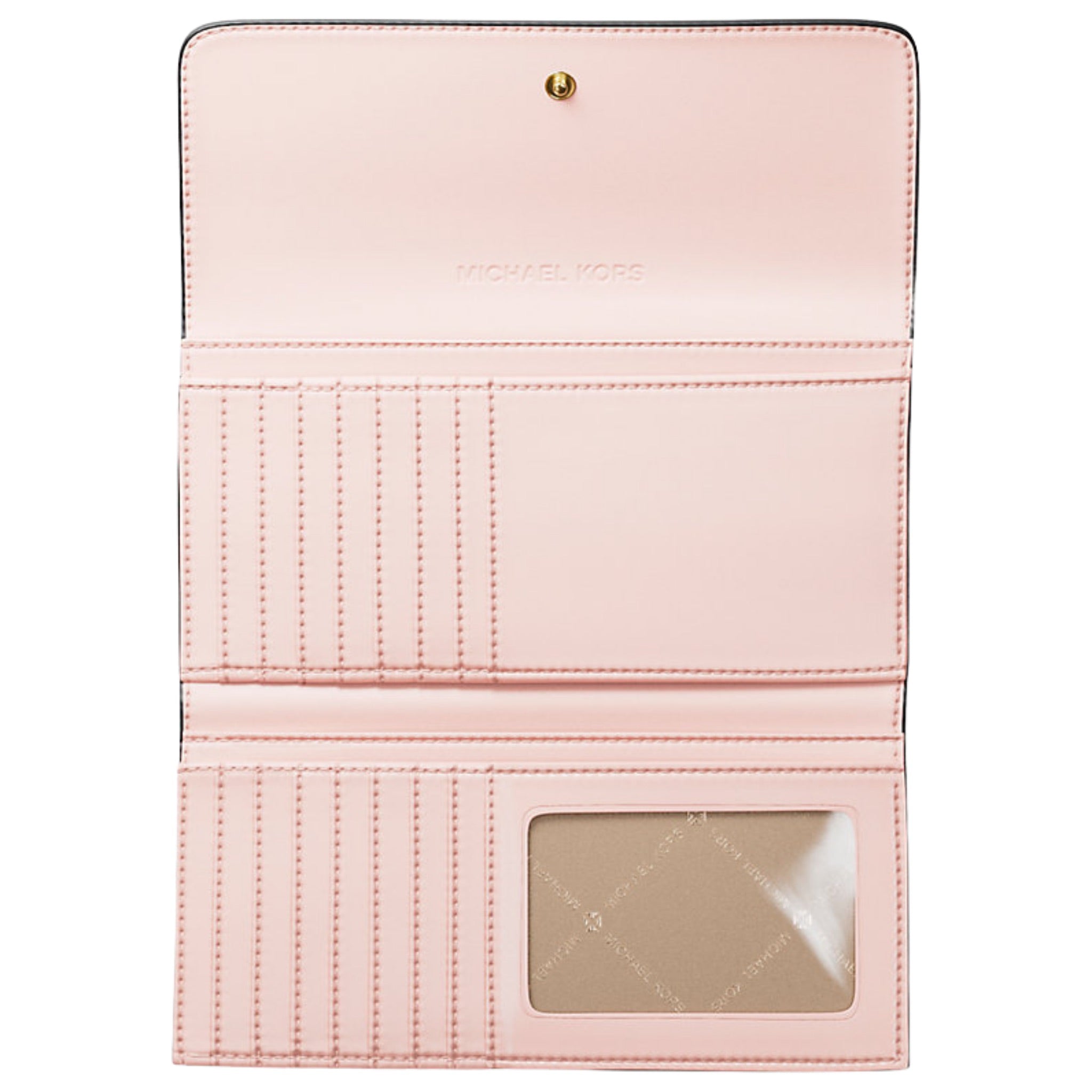 Michael Kors Jet Set Large Signature Logo Tri-Fold Wallet – Blush | Lebanon