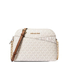Michael Kors Jet Set Travel Medium Logo Dome Crossbody Bag