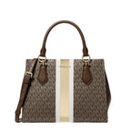 Michael Kors Marilyn Medium Signature Logo Stripe Satchel | Lebanon