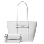 MICHAEL KORS  Jet Set Large 2-in-1 Pebbled Leather Tote Bag
