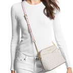 Michael Kors Jet Set Travel Medium Logo Dome Crossbody Bag