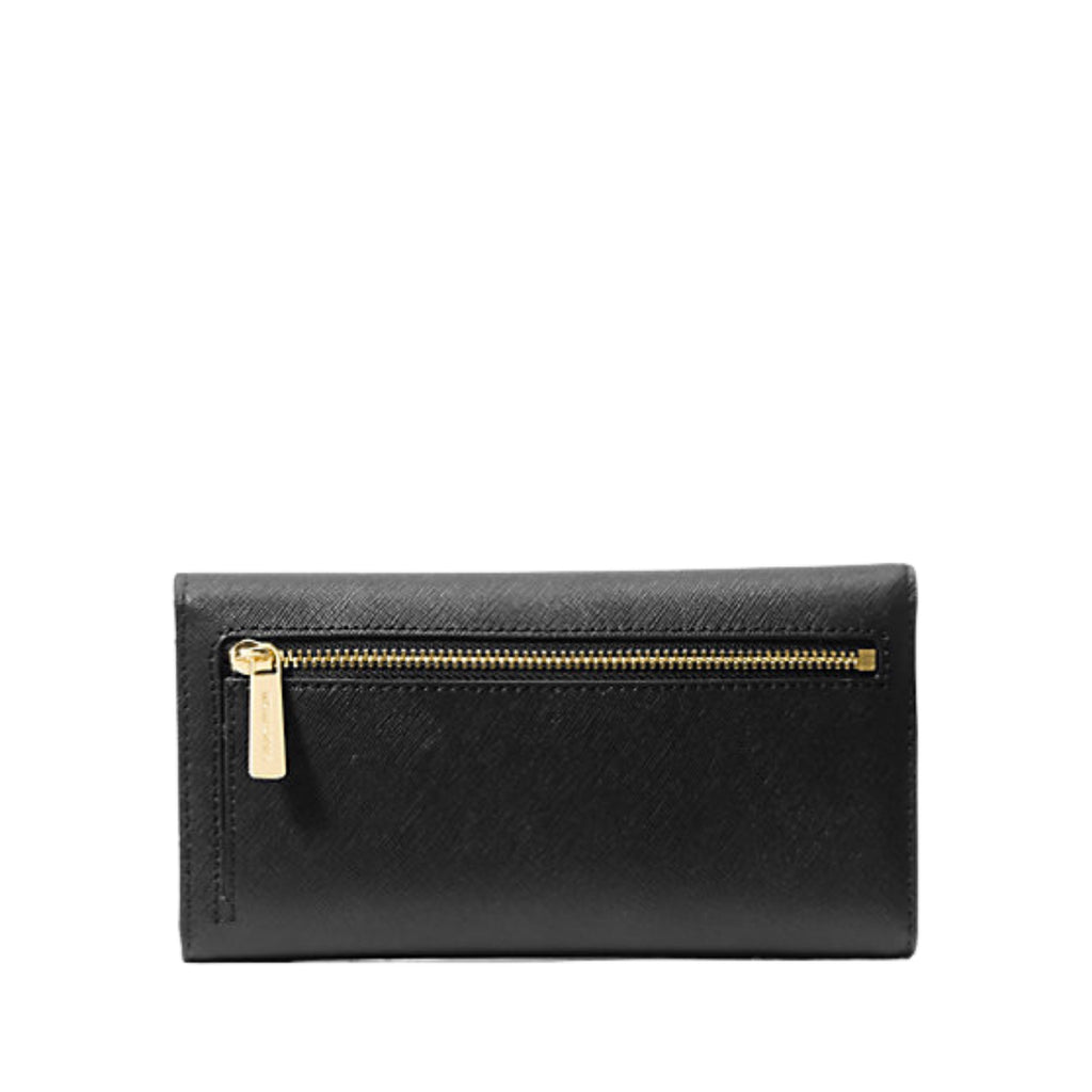 Michael Kors Jet Set Travel Crossgrain Leather Tri-Fold Wallet