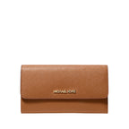 Michael Kors Jet Set Travel Crossgrain Leather Tri-Fold Wallet