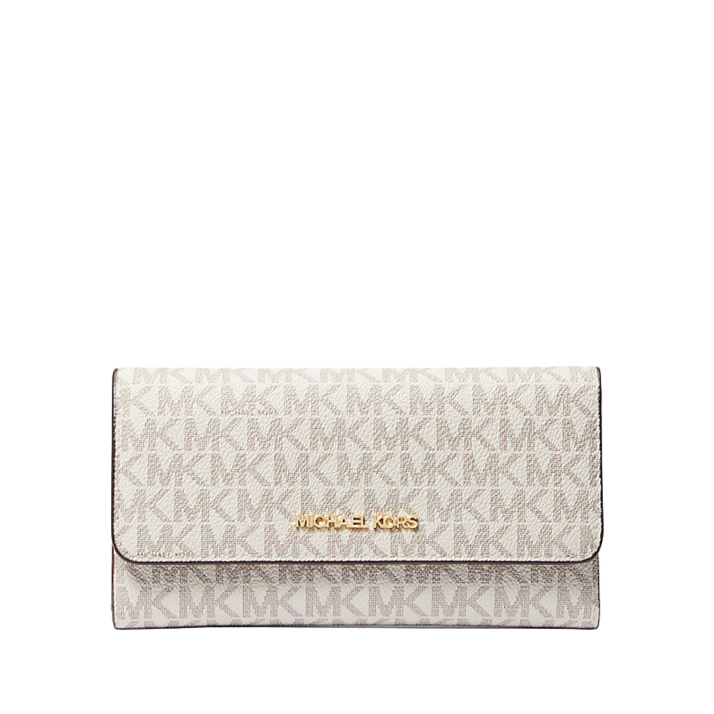 Michael Kors Jet Set Large Signature Logo Tri-Fold Wallet | Lebanon