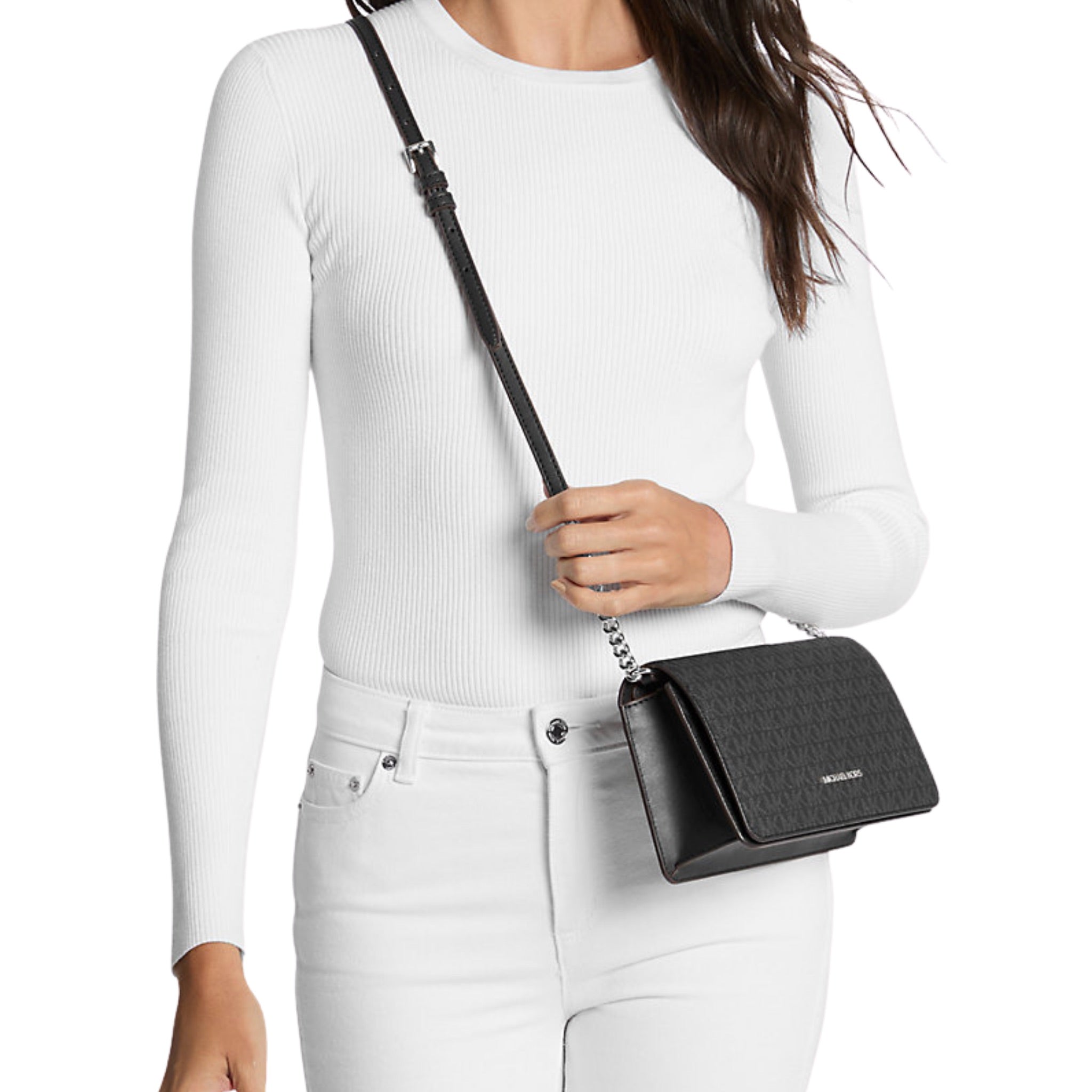 Michael Kors Jet Set Medium Signature Logo Crossbody Bag | Lebanon