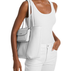 MICHAEL KORS  Jet Set Large 2-in-1 Pebbled Leather Tote Bag
