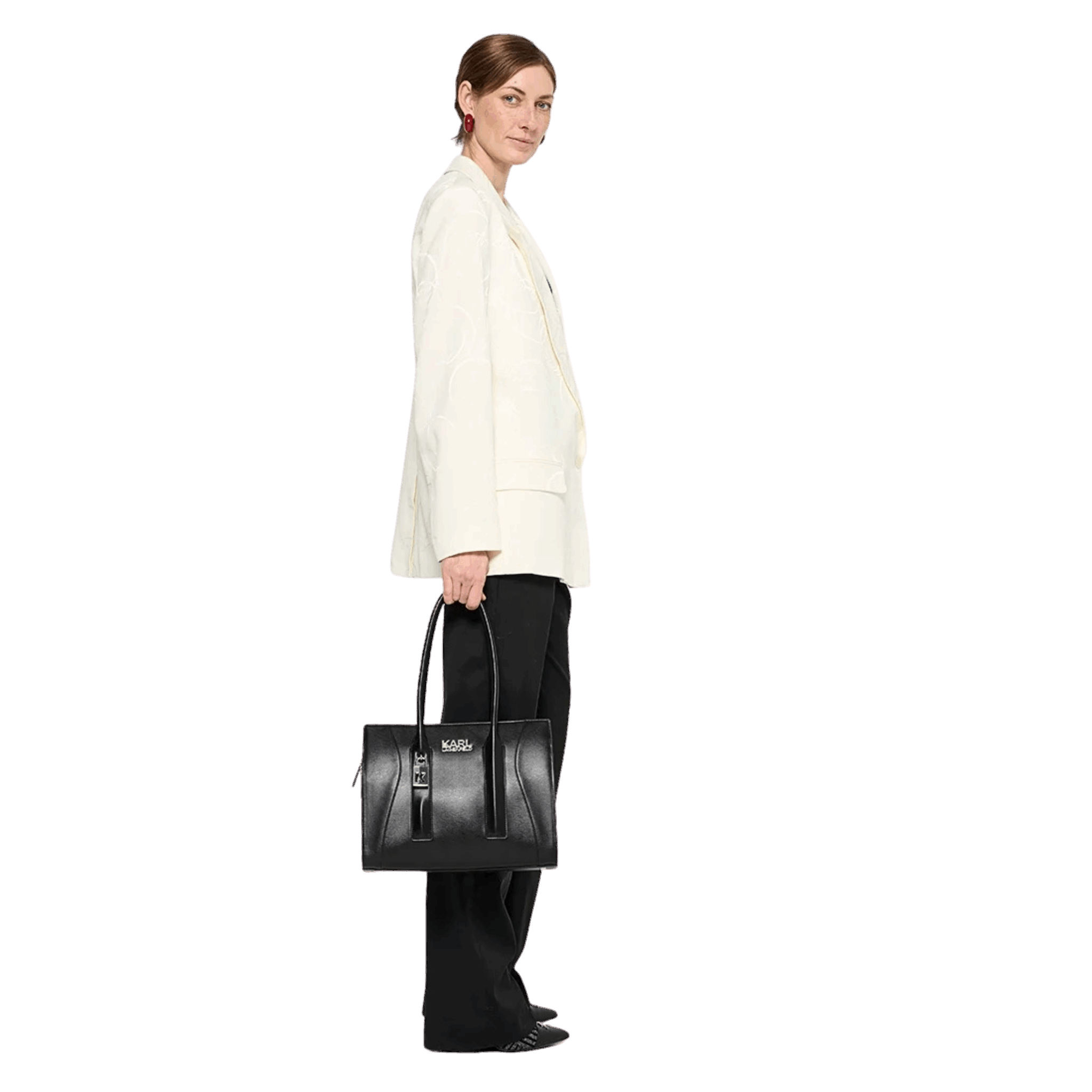 Authentic Karl Lagerfeld leather crossbody bag