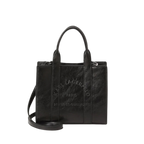 Karl Lagerfeld Crinkle Square Tote – Black | Lebanon
