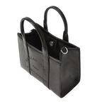 Karl Lagerfeld Crinkle Square Tote – Black | Lebanon