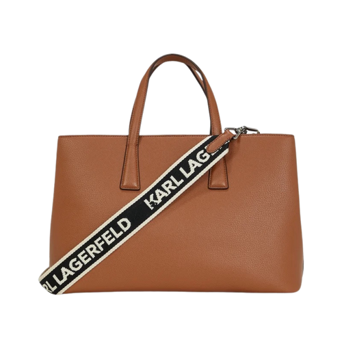 KARL LAGERFELD SATCHEL - Handbag - dark tan
