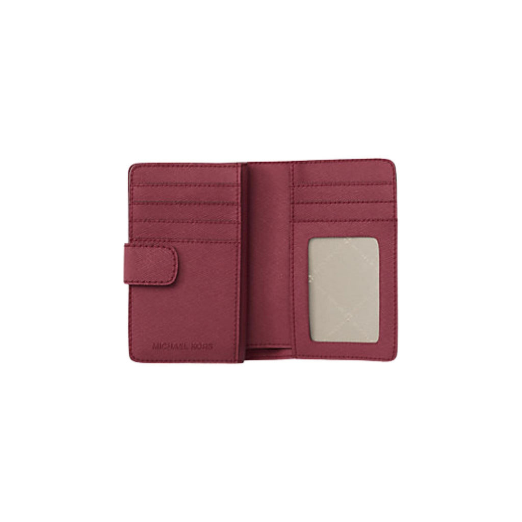 Michael Kors Outlet Medium Crossgrain Leather Wallet