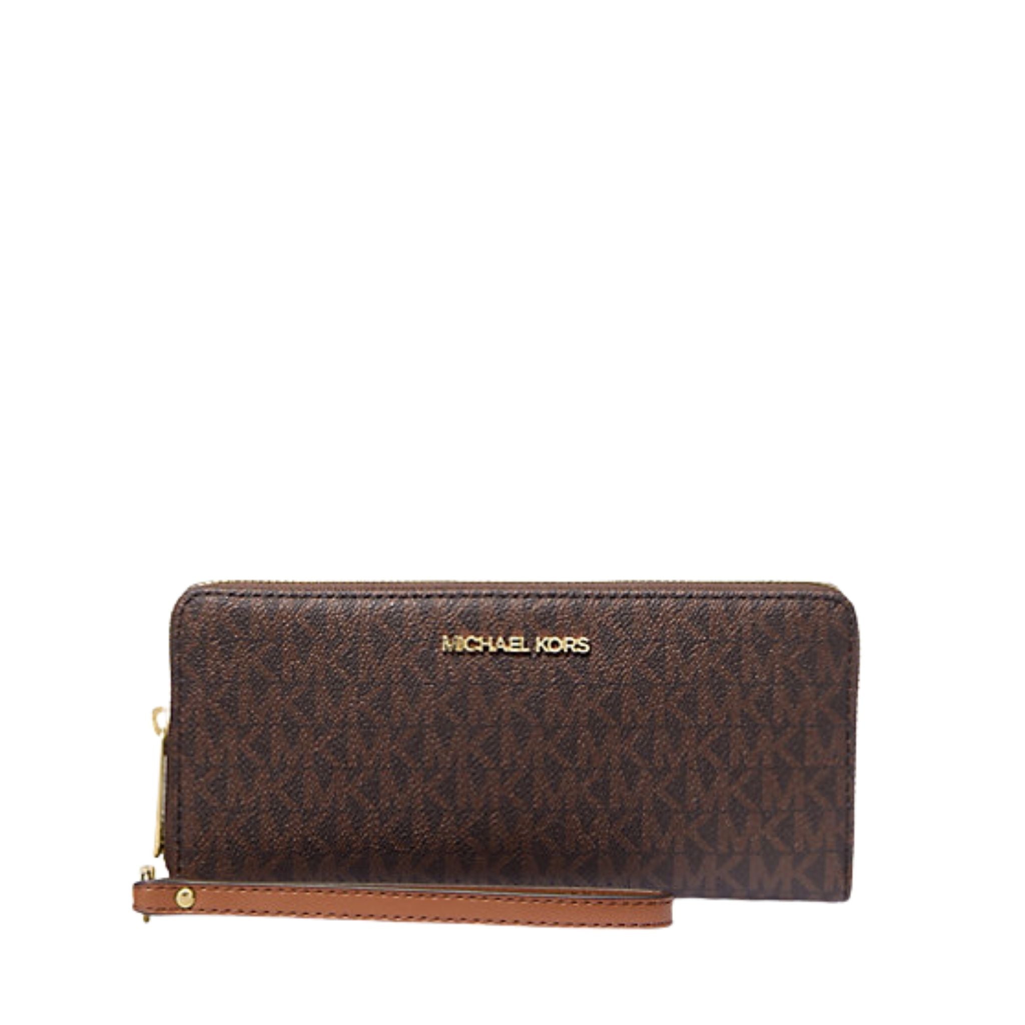 Michael Kors Outlet Jet Set Travel Large Logo Continental Wristlet