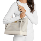 MICHAEL KORS Reed Large Signature Logo Tote Bag