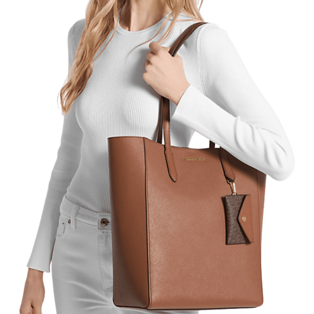 MICHAEL KORS Vincent Large Saffiano Tote – with Card Case