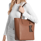 MICHAEL KORS Vincent Large Saffiano Tote – with Card Case