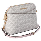 Michael Kors Jet Set Travel Medium Logo Dome Crossbody Bag