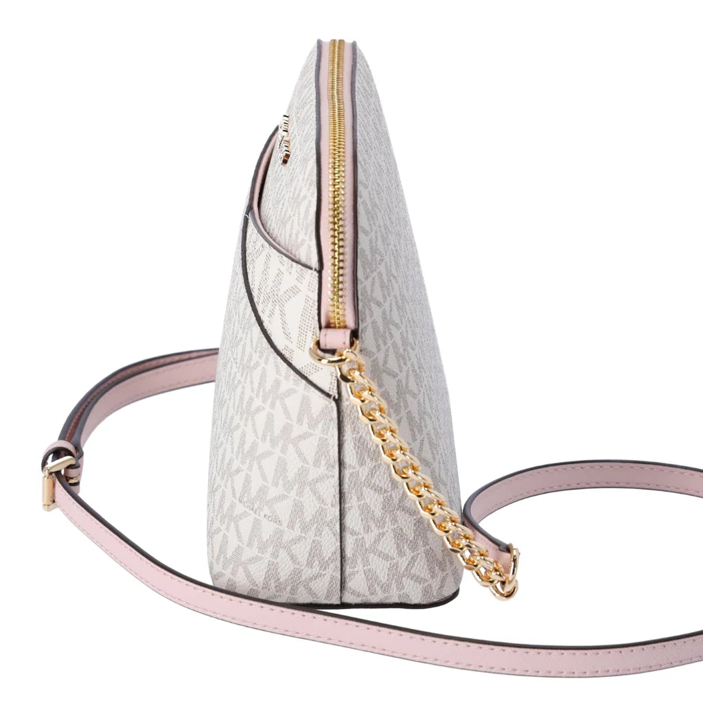 Michael Kors Jet Set Travel Medium Logo Dome Crossbody Bag