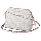 Michael Kors Jet Set Travel Medium Logo Dome Crossbody Bag